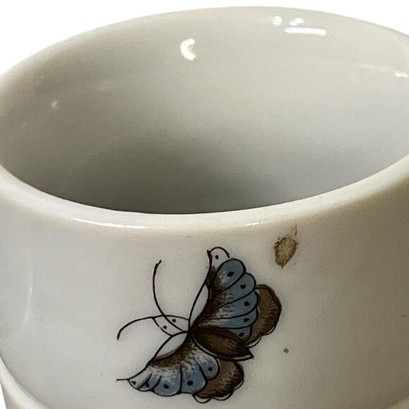 Shafford Chinese Garden with Bird, Butterfly, Flowers Napkin Rings Set 6 Japan A - Picture 7 of 16